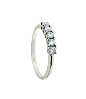 Anillo EXTRA GOLD Mujer in Oro blanco Cubic Zirconia 2005987310272 5PIETRE - 2005987310272 5PIETRE